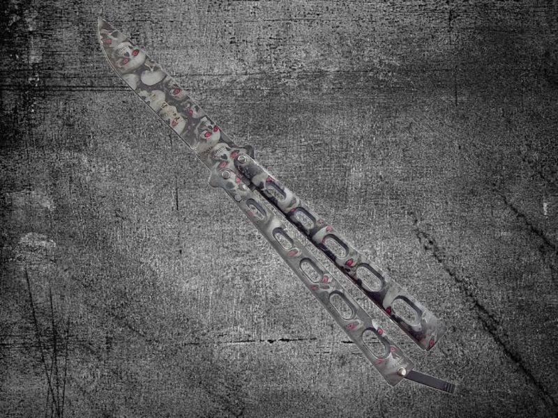 Stylový balisong SPACE OF SKULLS