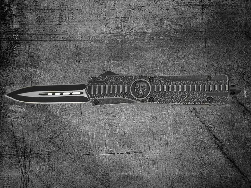 Vystřelovací OTF nůž SKULL-SLICER
