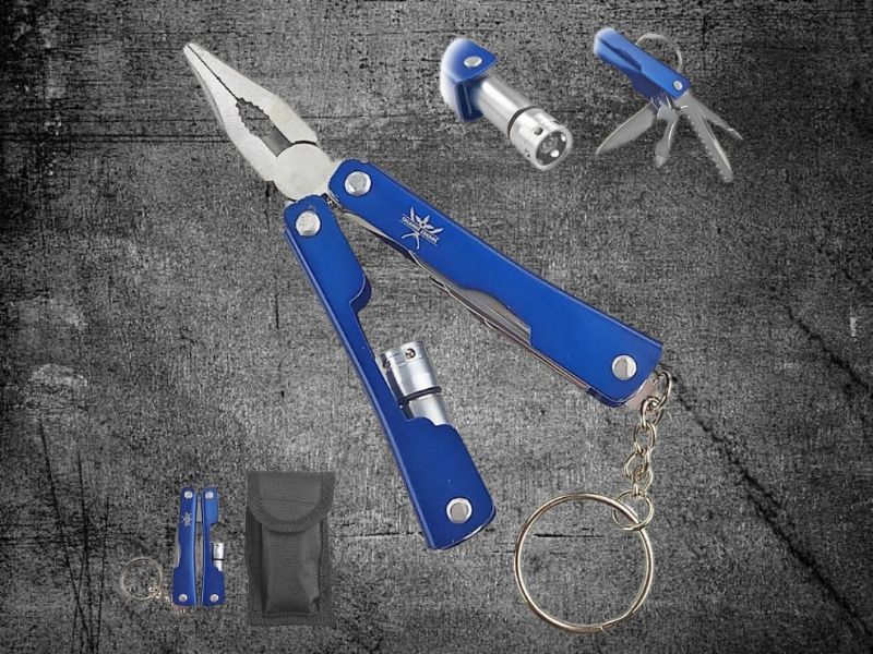 Multifunkční nástroj KEY PLIERS na klíče modrý