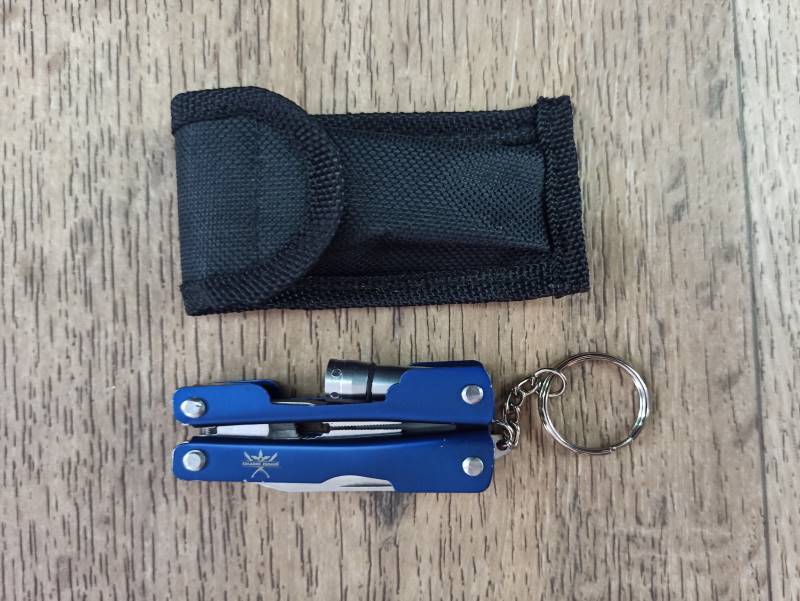 Multifunkční nástroj KEY PLIERS na klíče modrý