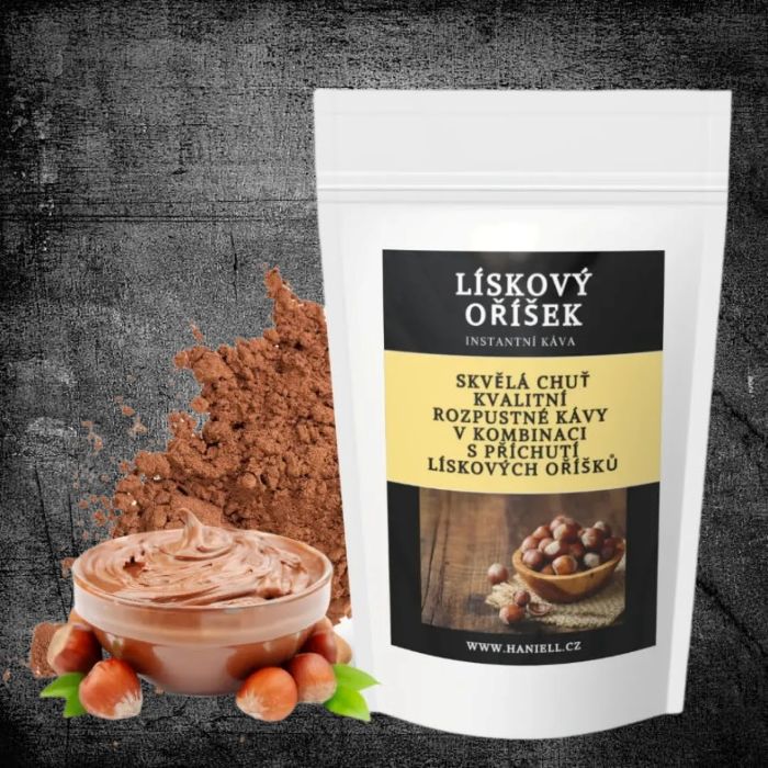 Rozpustná káva Lískový oříšek 25g