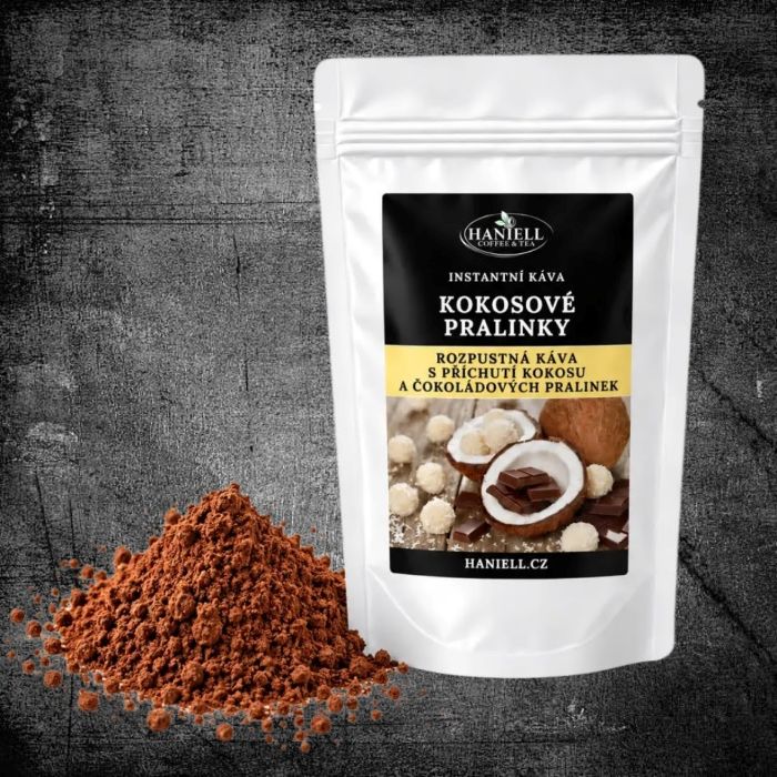 Rozpustná káva Kokosové pralinky 25g